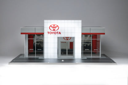 (Bundle) DiecastTalk 1/64 Toyota Tacoma Overland Cement Grey + Diorama