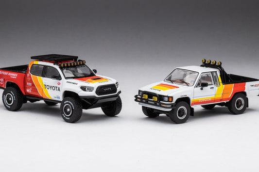 GCD DiecastTalk Exclusive 1/64 Toyota Hilux + Tacoma TRD Box set Ltd 1008 sets