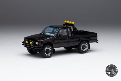 GCD DiecastTalk Exclusive 1/64 Toyota 1985 Hilux SR5 Xtracab Black Ltd 1400pcs