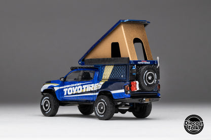 GCD DiecastTalk Exclusive 1/64 Toyota Tacoma Camper “TOYOTIRES” Ltd 1008pcs