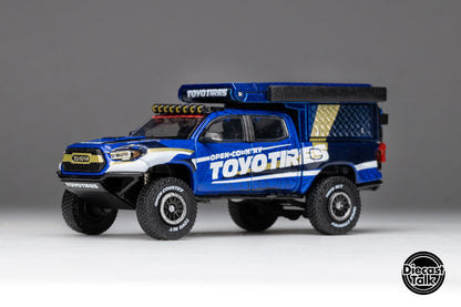GCD DiecastTalk Exclusive 1/64 Toyota Tacoma Camper “TOYOTIRES” Ltd 1008pcs