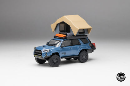 (Bundle) DiecastTalk x Front Runner 1/64 Toyota 4Runner Cavalry Blue+ Secret Car