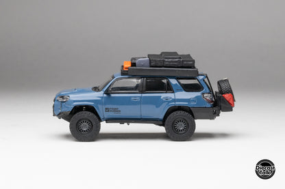 (Bundle) DiecastTalk x Front Runner 1/64 Toyota 4Runner Cavalry Blue+ Secret Car