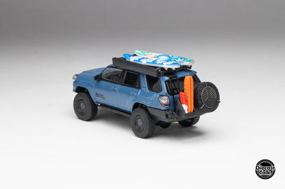 (Bundle) DiecastTalk x Front Runner 1/64 Toyota 4Runner Cavalry Blue+ Secret Car