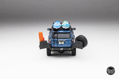 (Bundle) DiecastTalk x Front Runner 1/64 Toyota 4Runner Cavalry Blue+ Secret Car