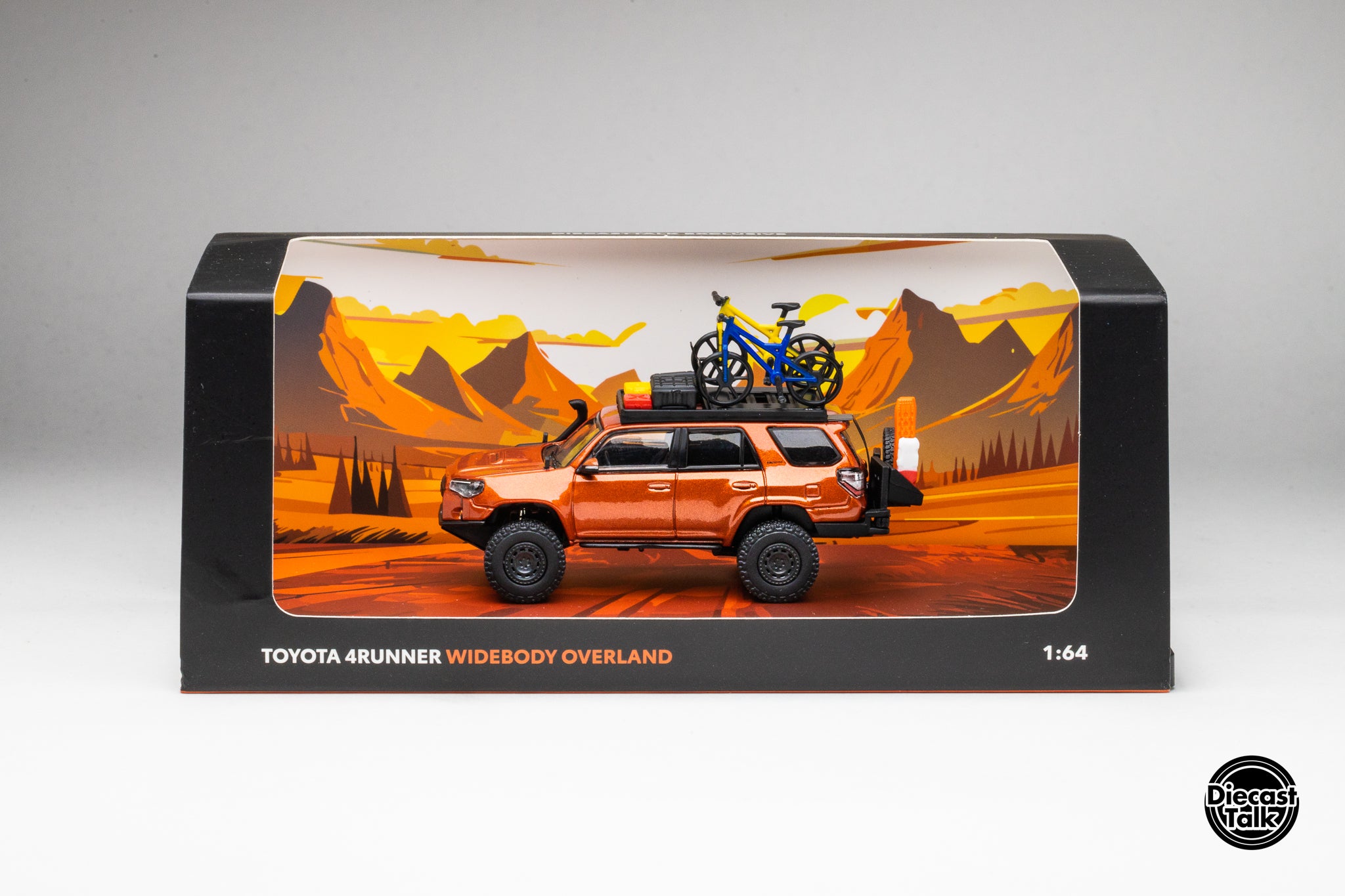 DiecastTalk GCD 1/64 Toyota 4Runner TRD PRO Overland Inferno Orange