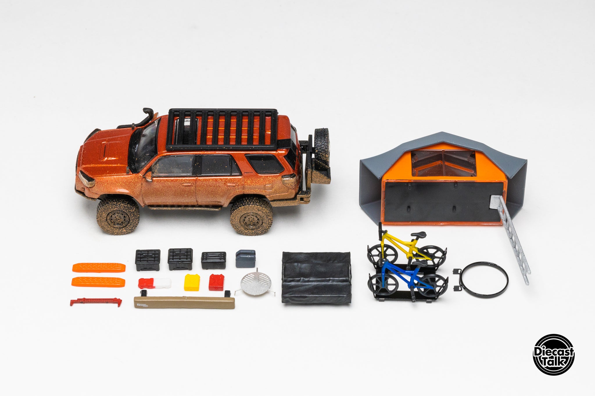 DiecastTalk GCD 1/64 Toyota 4Runner TRD PRO Overland Inferno Orange