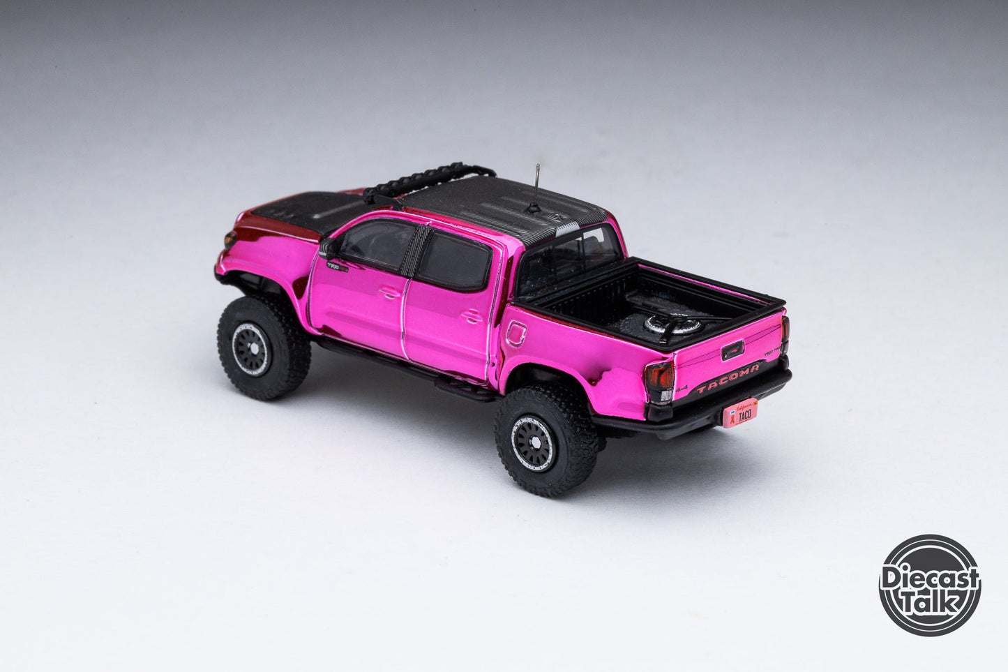 GCD DiecastTalk Exclusive 1/64 Toyota Pink Taco 2.0 Tacoma Pre-Runner TRD PRO Widebody Ltd 800pcs