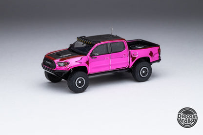 GCD DiecastTalk Exclusive 1/64 Toyota Pink Taco 2.0 Tacoma Pre-Runner TRD PRO Widebody Ltd 800pcs