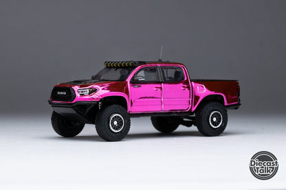 GCD DiecastTalk Exclusive 1/64 Toyota Pink Taco 2.0 Tacoma Pre-Runner TRD PRO Widebody Ltd 800pcs