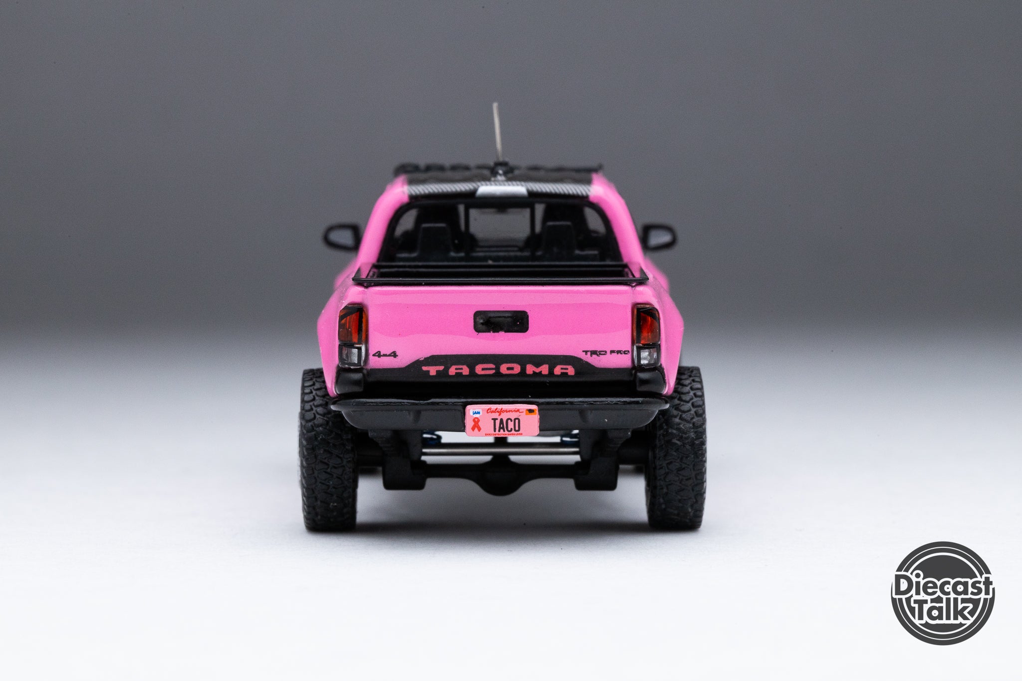 GCD DiecastTalk Exclusive 1/64 Toyota Pink Taco 2.0 Tacoma Pre-Runner