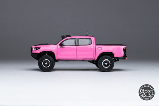 GCD DiecastTalk Exclusive 1/64 Toyota Pink Taco 2.0 Tacoma Pre-Runner TRD PRO Widebody Ltd 800pcs