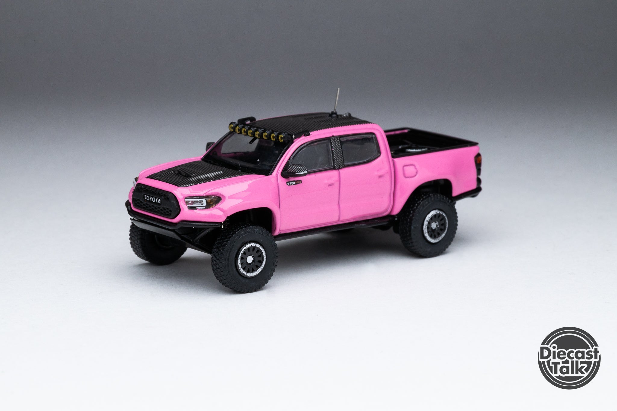 GCD DiecastTalk Exclusive 1/64 Toyota Pink Taco 2.0 Tacoma Pre-Runner