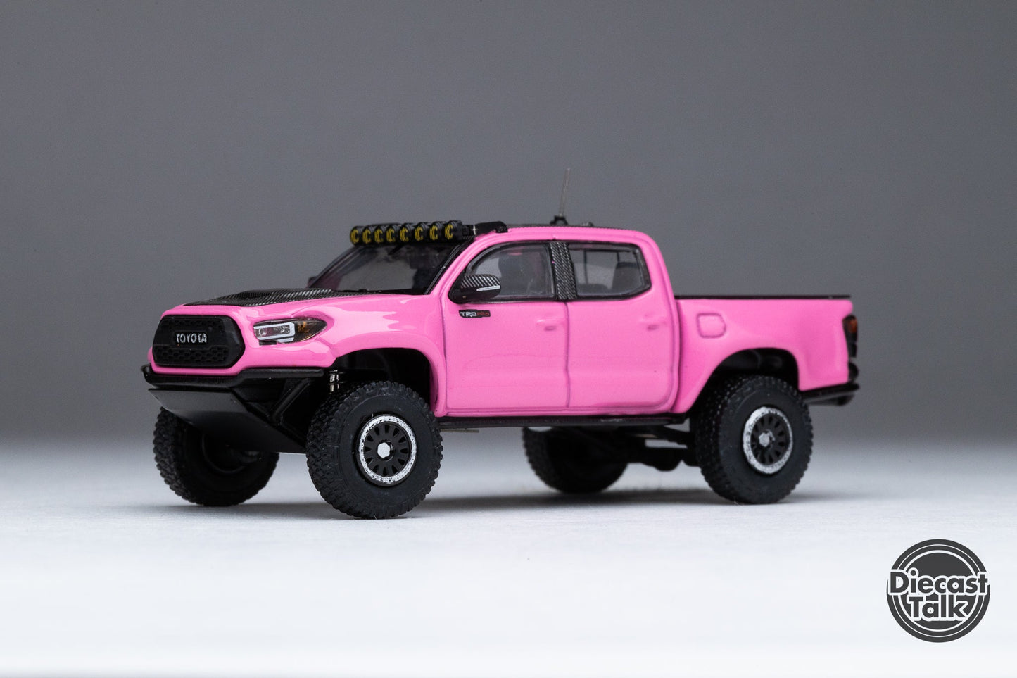 GCD DiecastTalk Exclusive 1/64 Toyota Pink Taco 2.0 Tacoma Pre-Runner TRD PRO Widebody Ltd 800pcs
