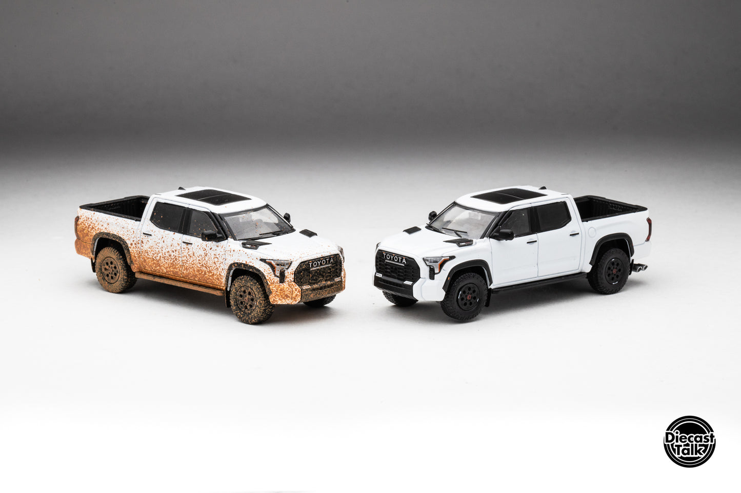 DiecastTalk Exclusive GCD 1/64 Toyota Tundra TRD PRO ICE CAP WHITE