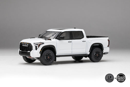 DiecastTalk Exclusive GCD 1/64 Toyota Tundra TRD PRO ICE CAP WHITE
