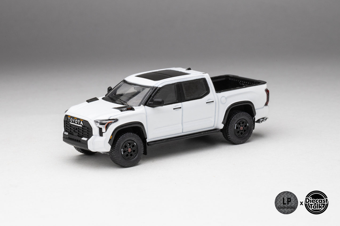 DiecastTalk Exclusive GCD 1/64 Toyota Tundra TRD PRO ICE CAP WHITE