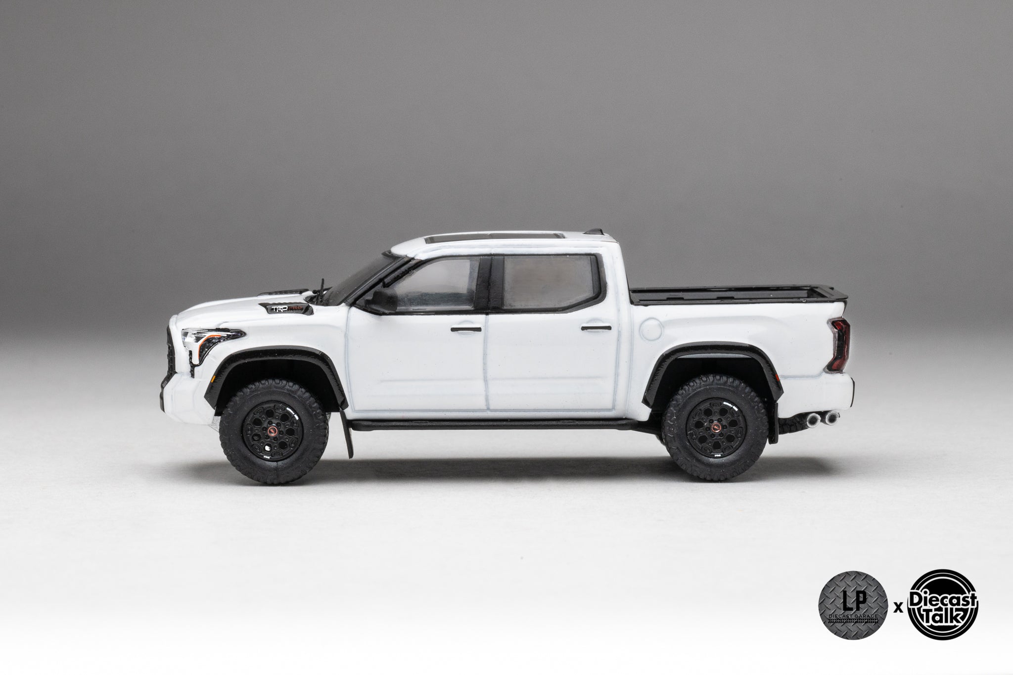DiecastTalk Exclusive GCD 1/64 Toyota Tundra TRD PRO ICE CAP WHITE