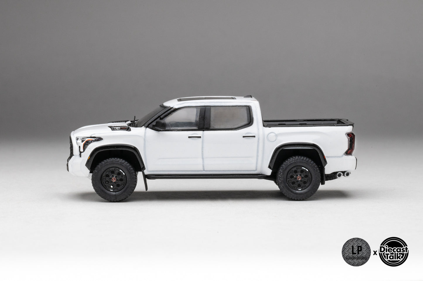 DiecastTalk Exclusive GCD 1/64 Toyota Tundra TRD PRO ICE CAP WHITE