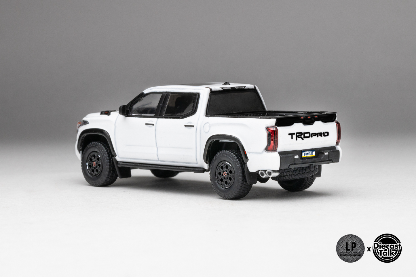DiecastTalk Exclusive GCD 1/64 Toyota Tundra TRD PRO ICE CAP WHITE