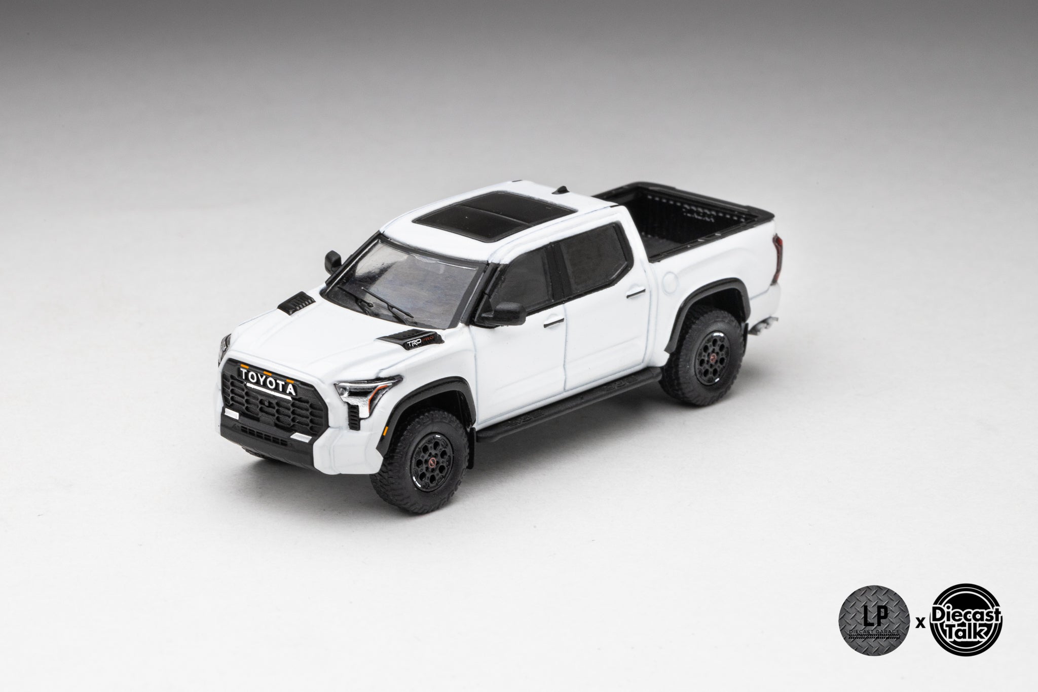 DiecastTalk Exclusive GCD 1/64 Toyota Tundra TRD PRO ICE CAP WHITE