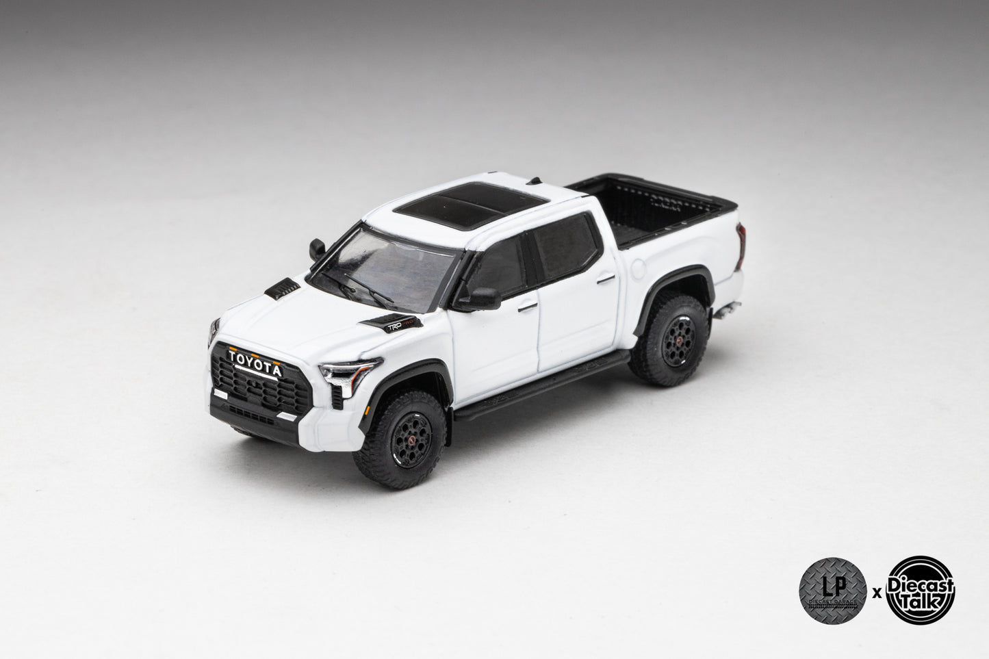 DiecastTalk Exclusive GCD 1/64 Toyota Tundra TRD PRO ICE CAP WHITE