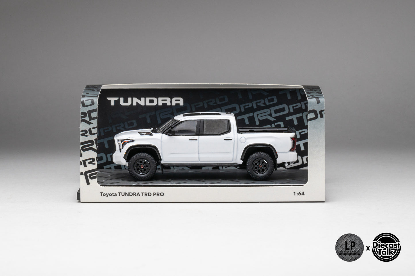 DiecastTalk Exclusive GCD 1/64 Toyota Tundra TRD PRO ICE CAP WHITE