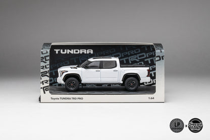 DiecastTalk Exclusive GCD 1/64 Toyota Tundra TRD PRO ICE CAP WHITE