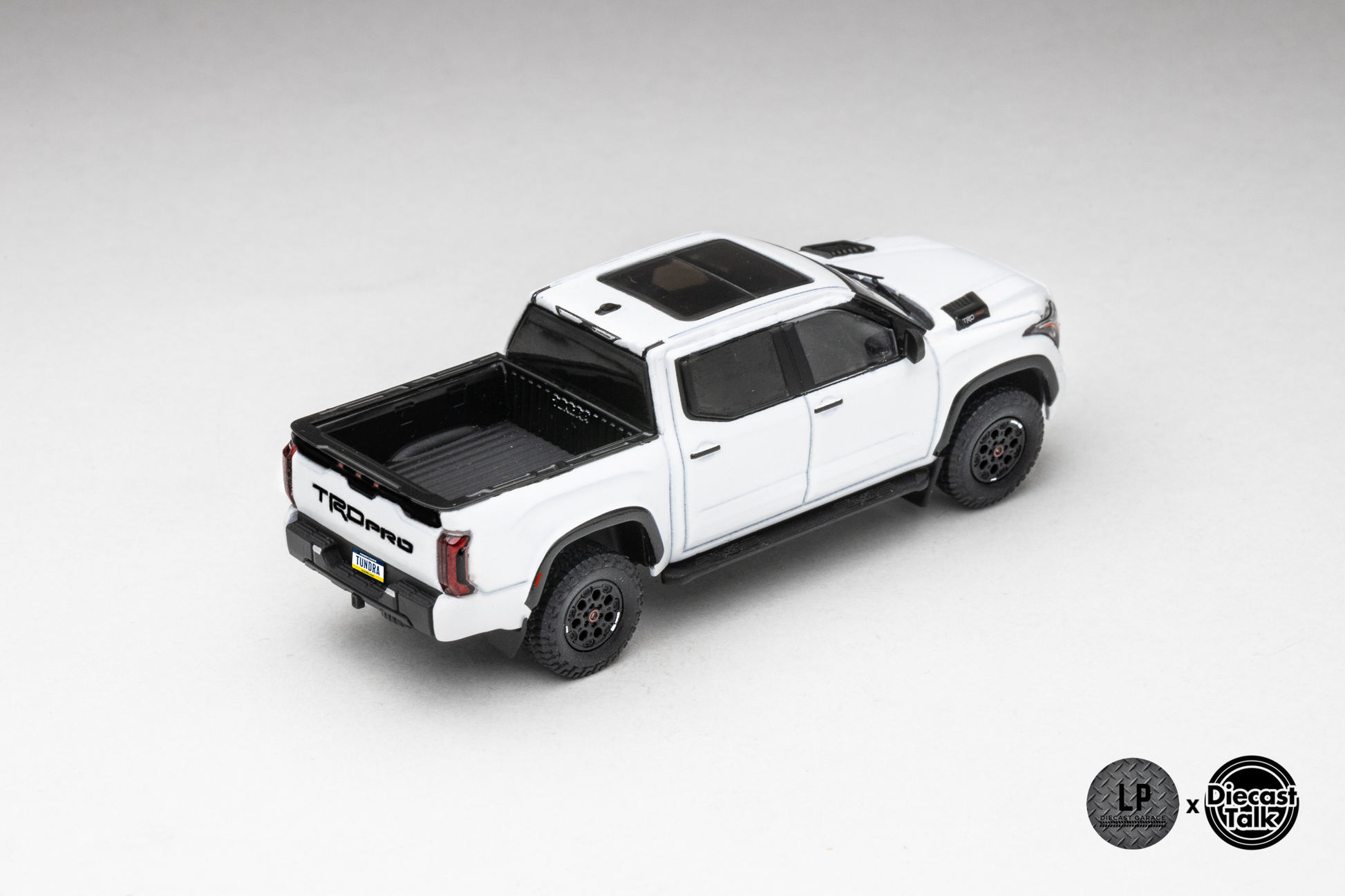 DiecastTalk Exclusive GCD 1/64 Toyota Tundra TRD PRO ICE CAP WHITE DiecastTalk Exclusive GCD 1/64 Toyota Tundra TRD PRO ICE CAP WHITE