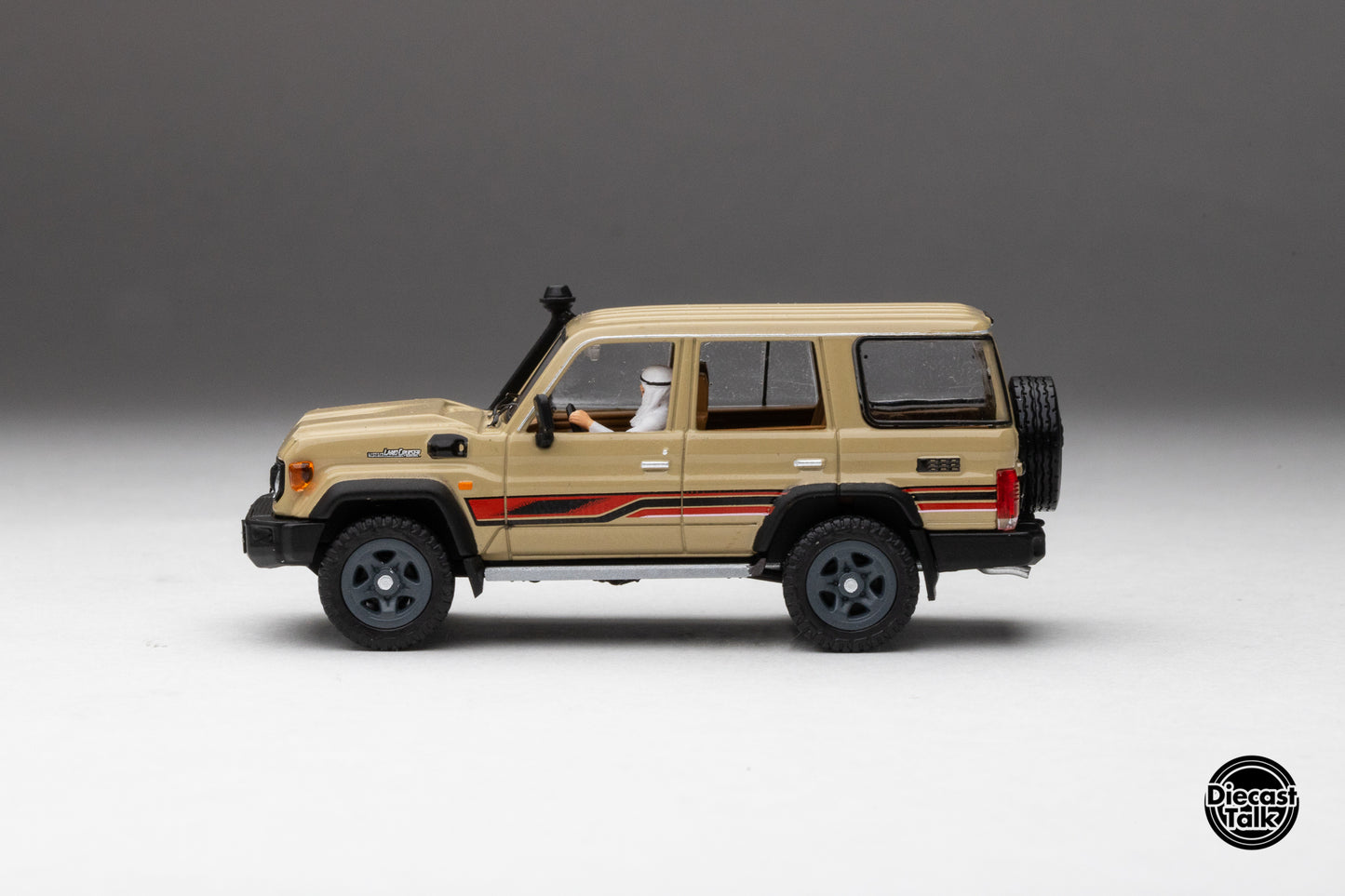 DiecastTalk Arab Exclusive GCD 1/64 Toyota Land Cruiser 70 series with figures