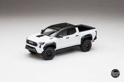 DiecastTalk Exclusive GCD 1/64 Toyota Tacoma TRD PRO (4th gen) ICE CAP WHITE
