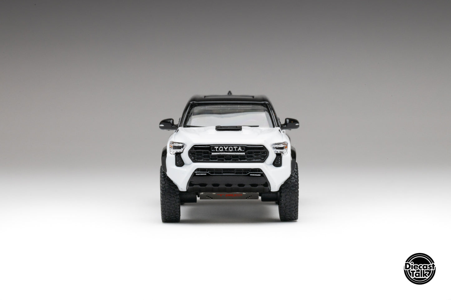 DiecastTalk Exclusive GCD 1/64 Toyota Tacoma TRD PRO (4th gen) ICE CAP WHITE