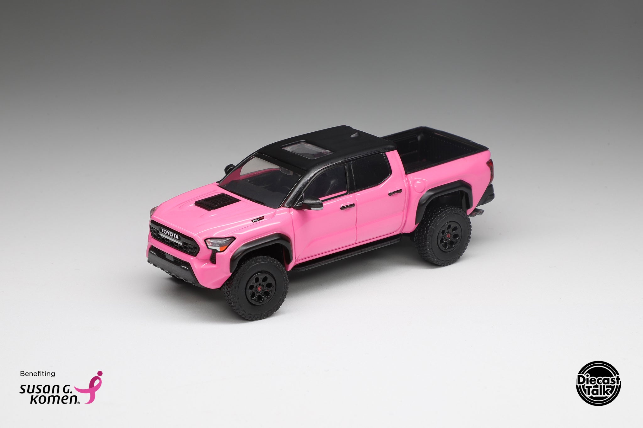 ☆TOYOTA ／TASCAN☆ DiecastTalk Exclusive GCD 1/64 Toyota Pink Tacoma 3.0 (PRE-SALE)