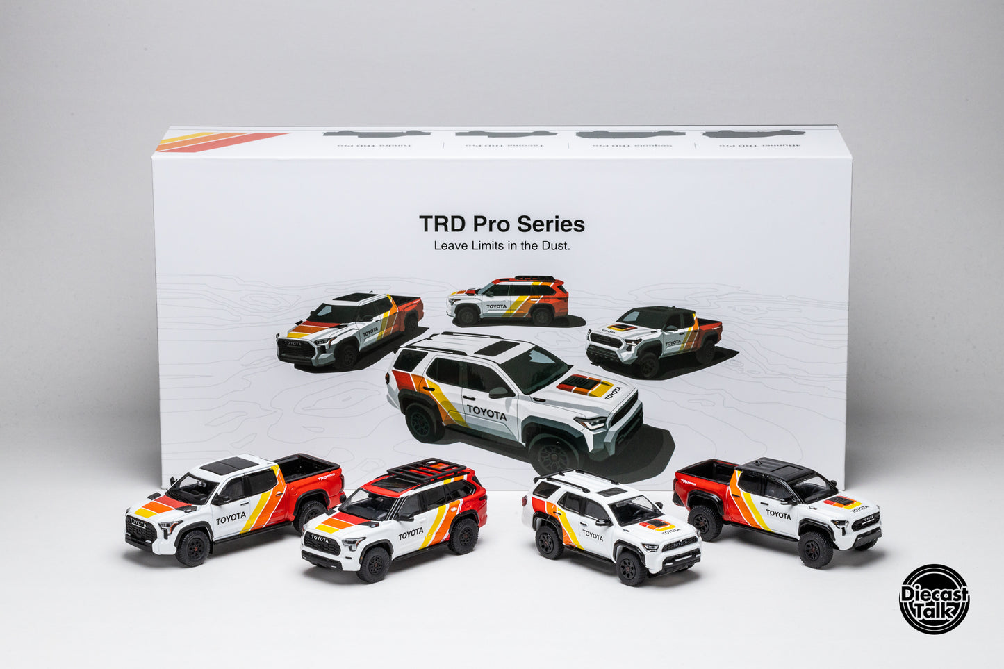 DiecastTalk GCD 1/64 Toyota TRD PRO 4-Cars Set