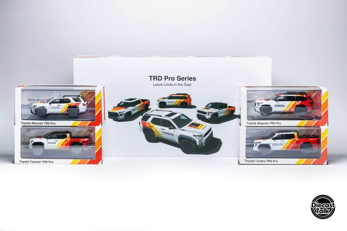 DiecastTalk GCD 1/64 Toyota TRD PRO 4-Cars Set
