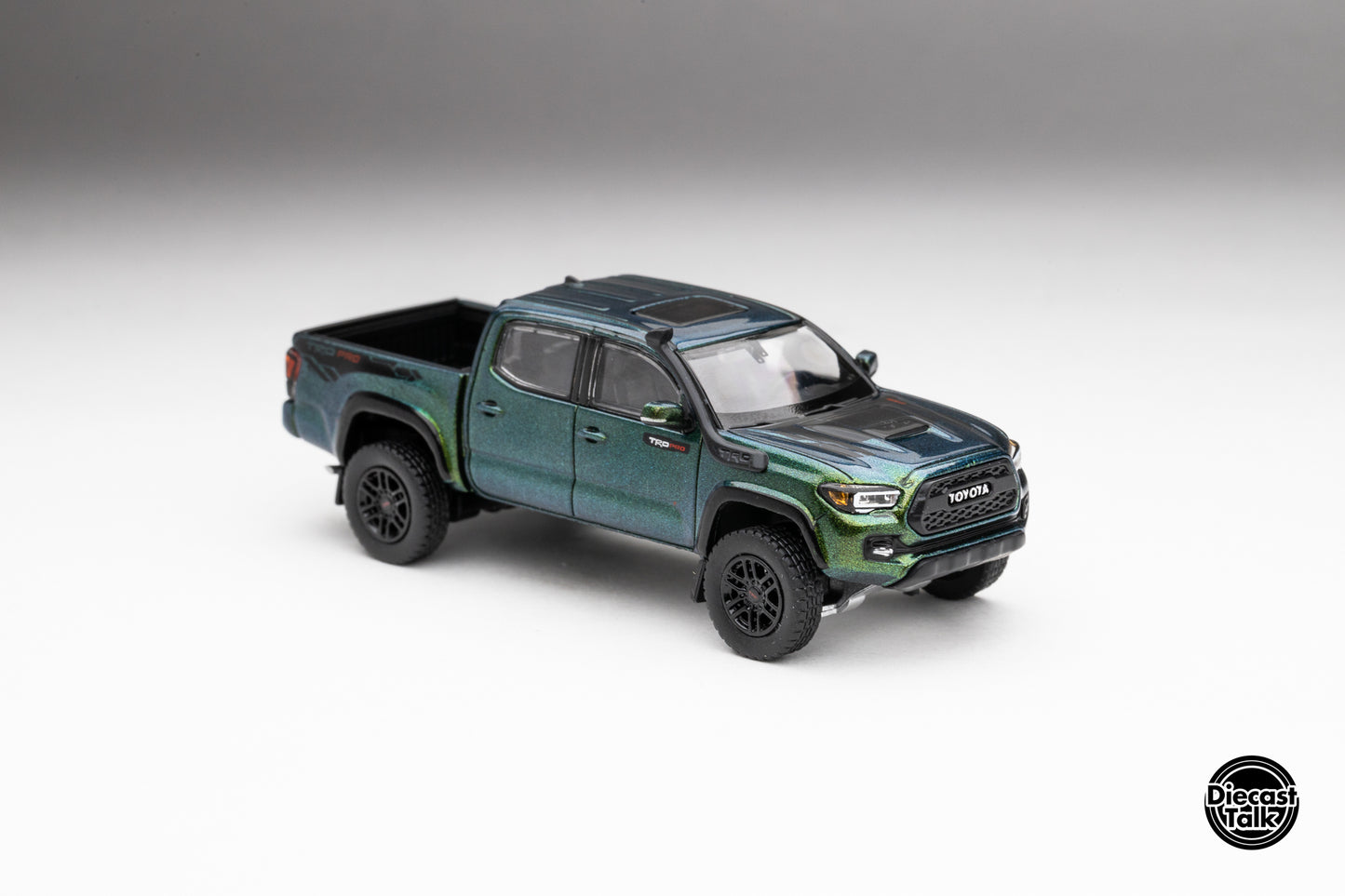DiecastTalk Exclusive Anniversary GCD 1/64 Toyota Tacoma TRD PRO Magic Green