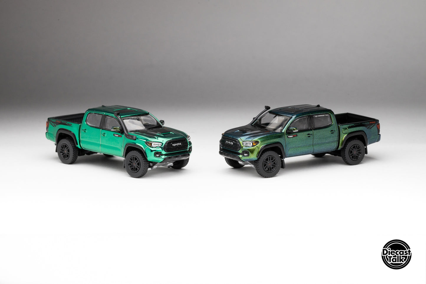 DiecastTalk Exclusive Anniversary GCD 1/64 Toyota Tacoma TRD PRO Magic Green