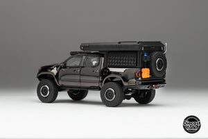 GCD DiecastTalk 5th Anniversary Exclusive 1/64 Toyota Tacoma Camper Black Chrome Ltd 650pcs