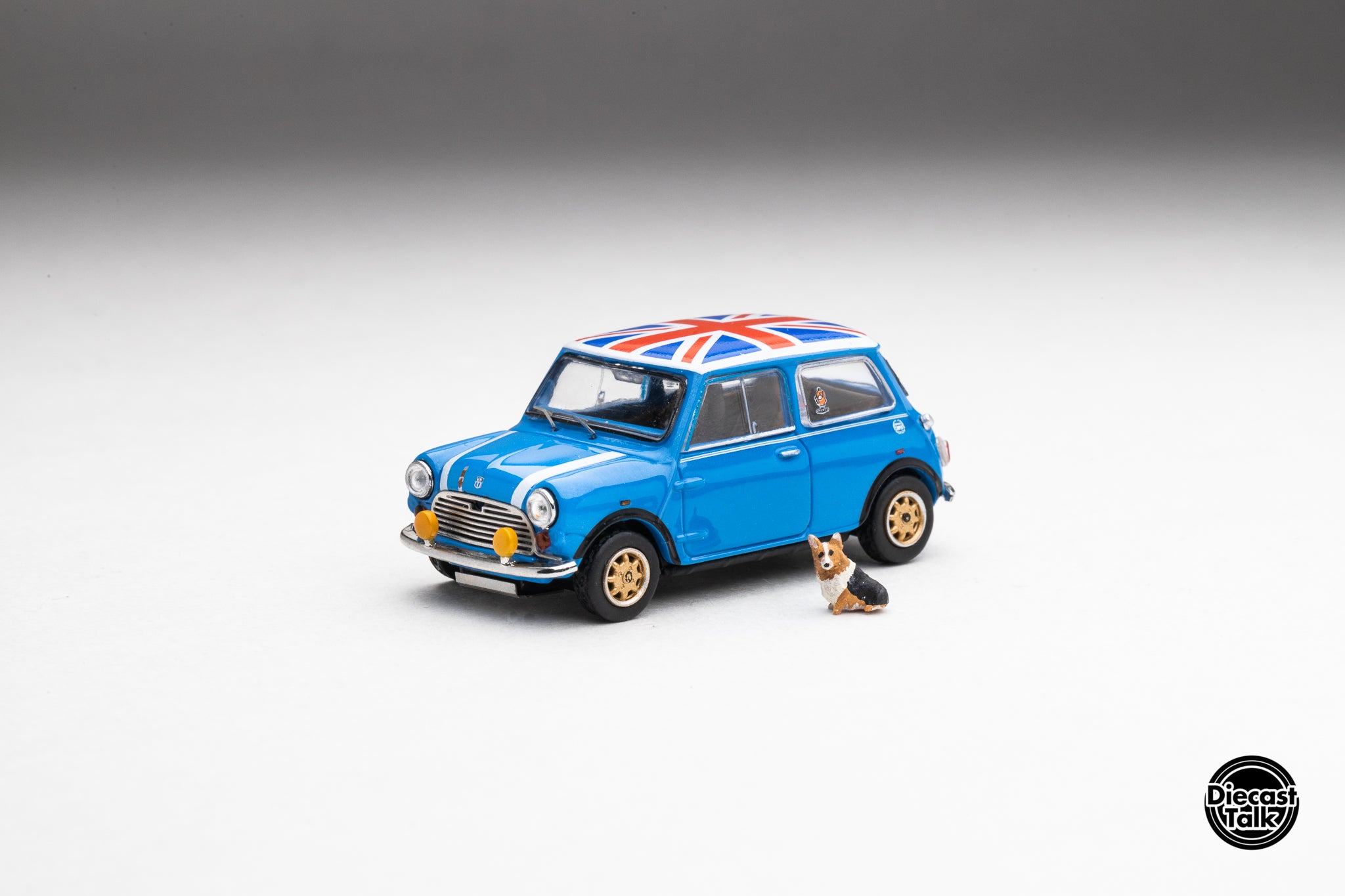 DiecastTalk Exclusive GCD 1/64 Austin Mini 1000 with Corgi