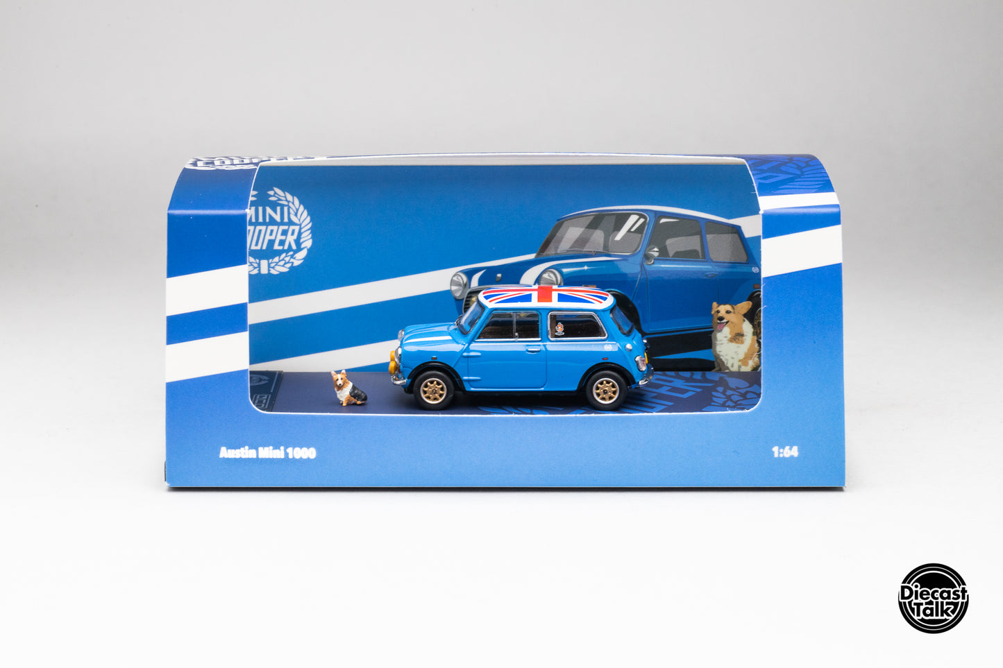 DiecastTalk Exclusive GCD 1/64 Austin Mini 1000 with Corgi