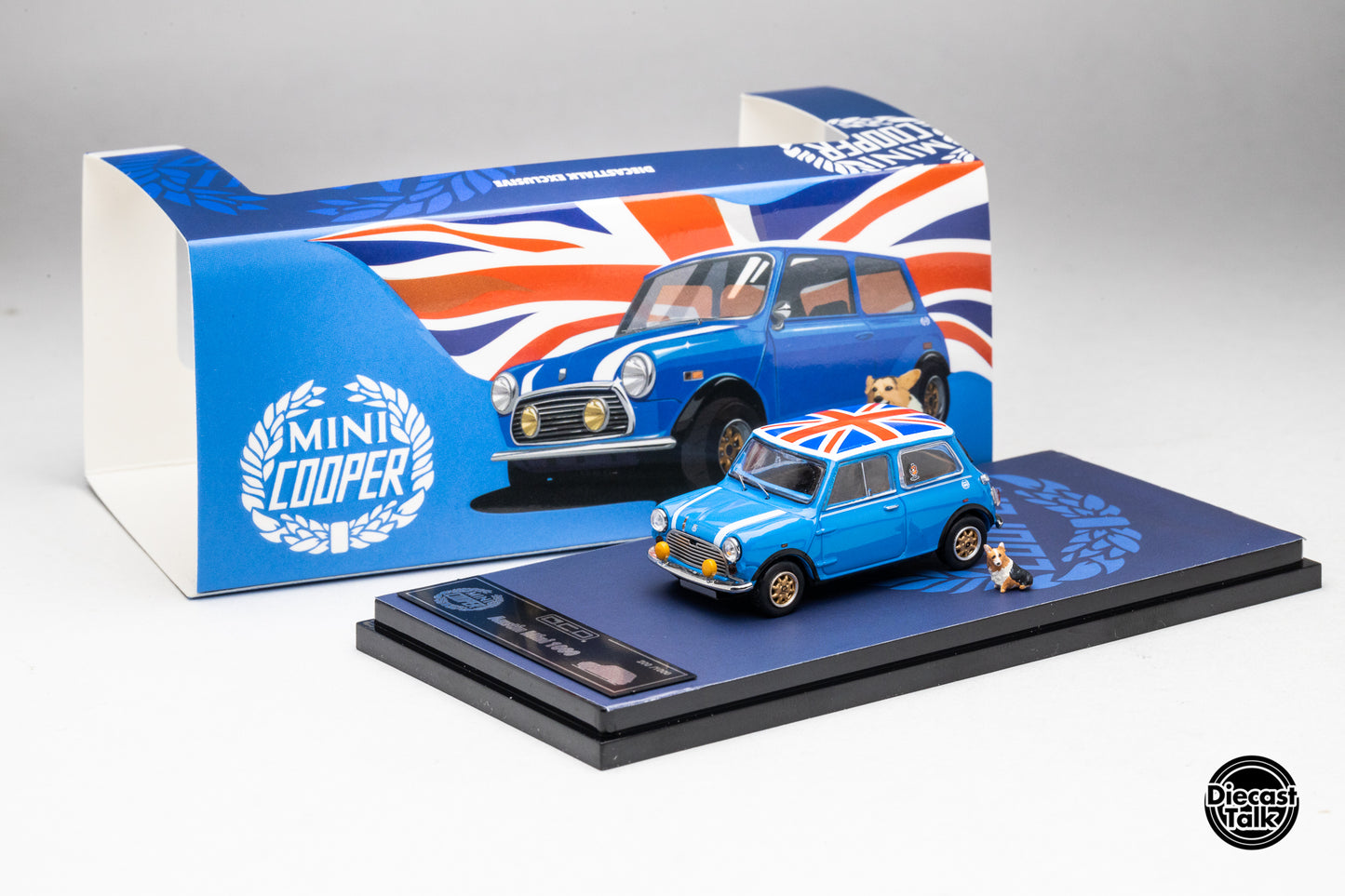 DiecastTalk Exclusive GCD 1/64 Austin Mini 1000 with Corgi