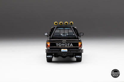 DiecastTalk MDX Exclusive 1/64 Toyota 1985 Hilux SR5 4x4 Black Chrome