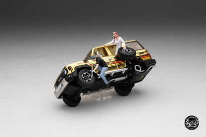 DiecastTalk MDX Exclusive 1/64 Toyota Land Cruiser 70 Arab Gold Edition