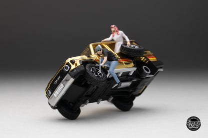 DiecastTalk MDX Exclusive 1/64 Toyota Land Cruiser 70 Arab Gold Edition