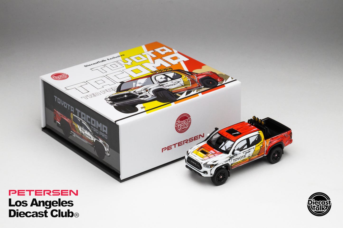 DiecastTalk LADC Petersen Exclusive GCD 1/64 Toyota Tacoma TRD PRO Manga