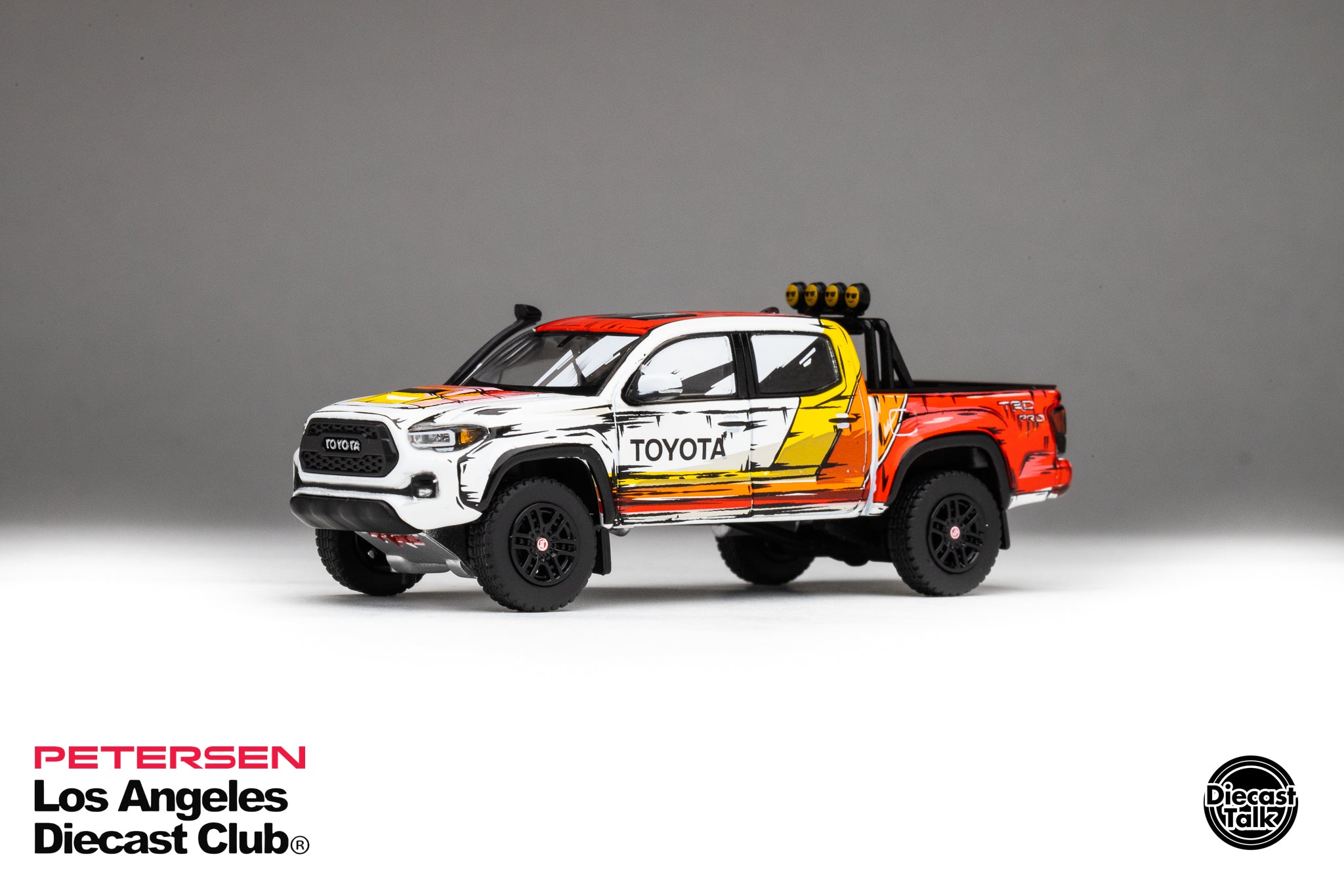 DiecastTalk LADC Petersen Exclusive GCD 1/64 Toyota Tacoma TRD PRO Man