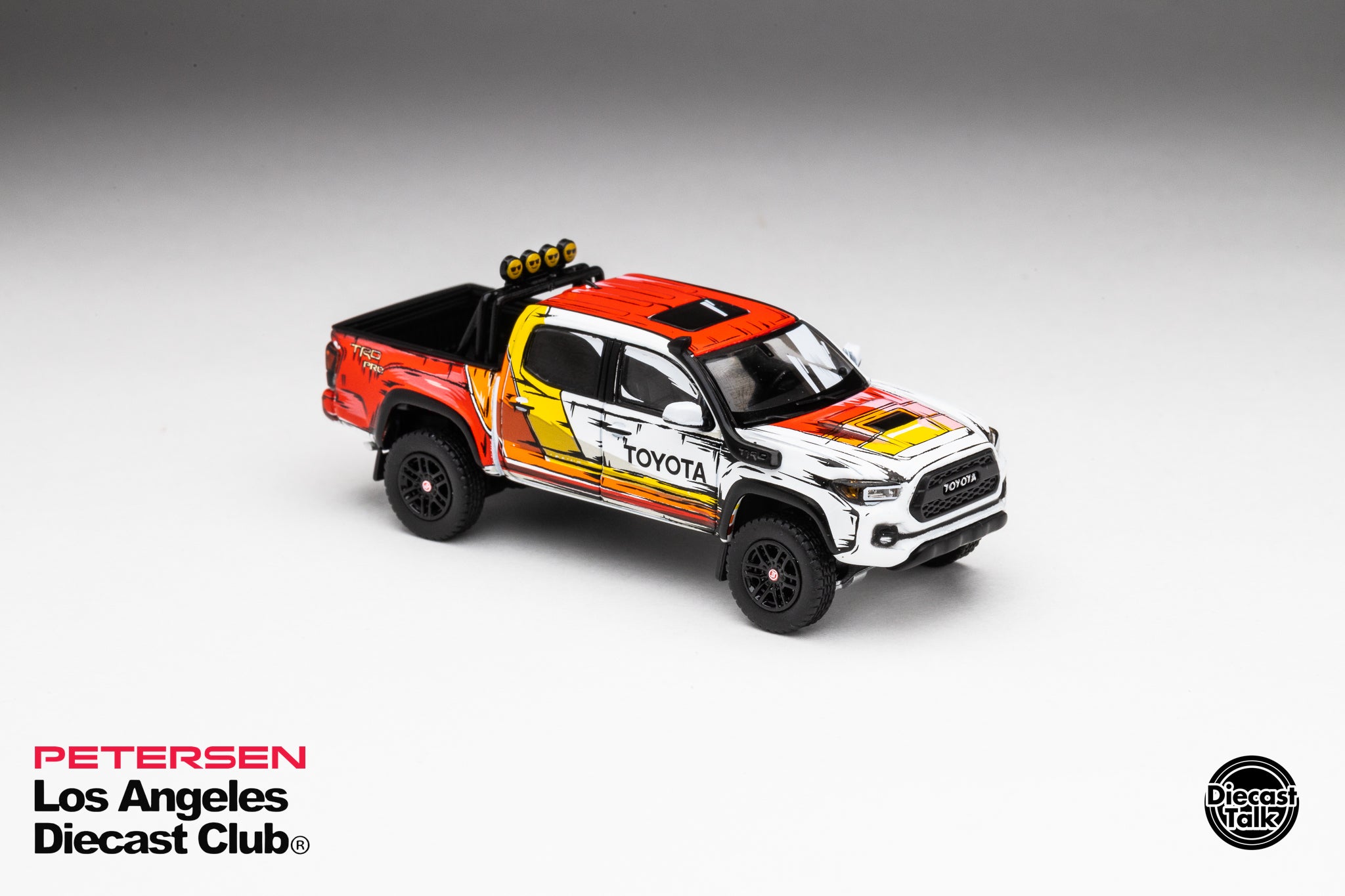 DiecastTalk LADC Petersen Exclusive GCD 1/64 Toyota Tacoma TRD PRO Man