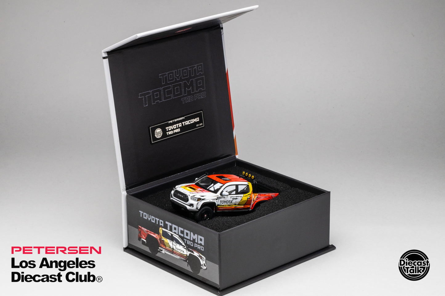 DiecastTalk LADC Petersen Exclusive GCD 1/64 Toyota Tacoma TRD PRO Manga