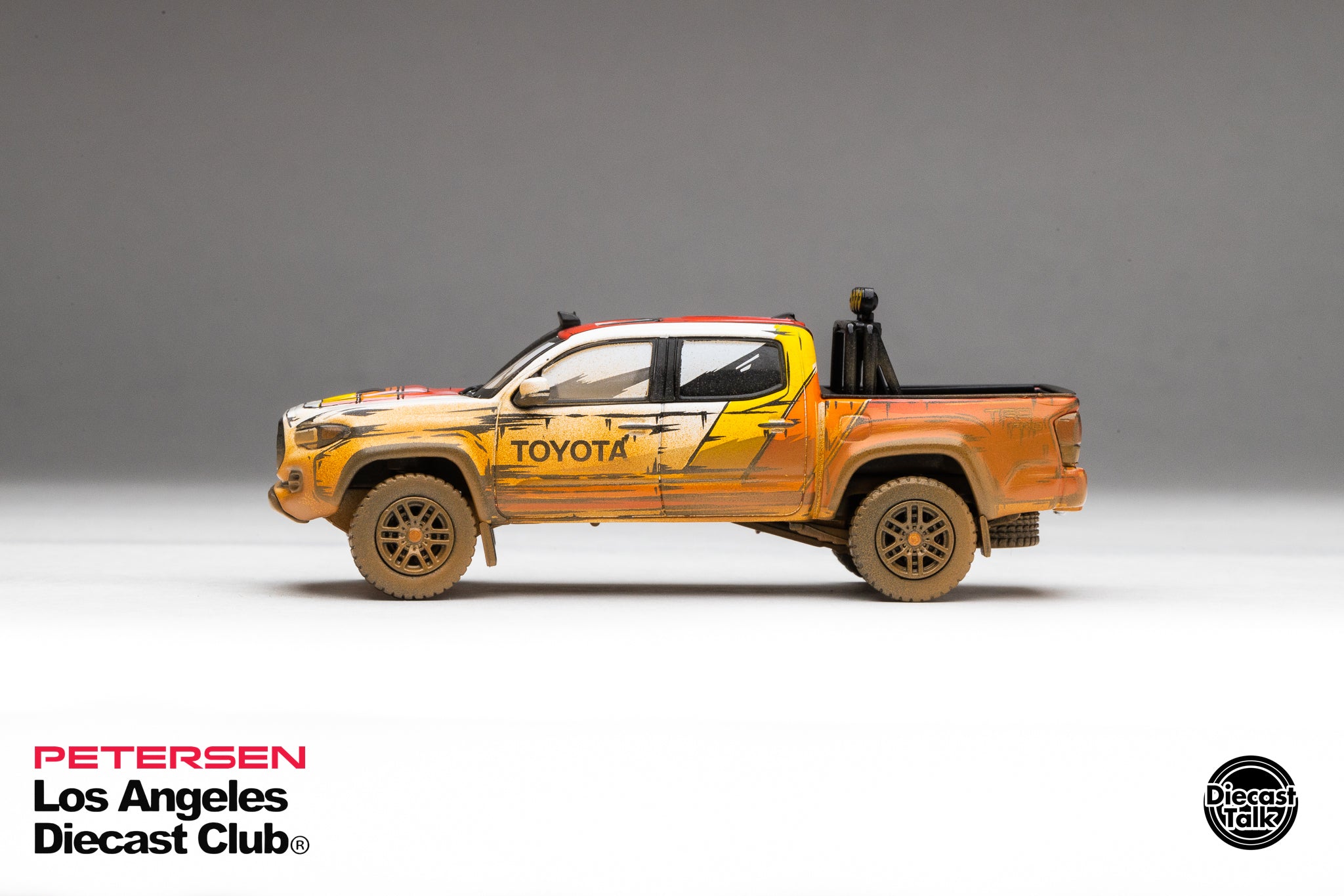 DiecastTalk LADC Petersen Exclusive GCD 1/64 Toyota Tacoma TRD PRO Man
