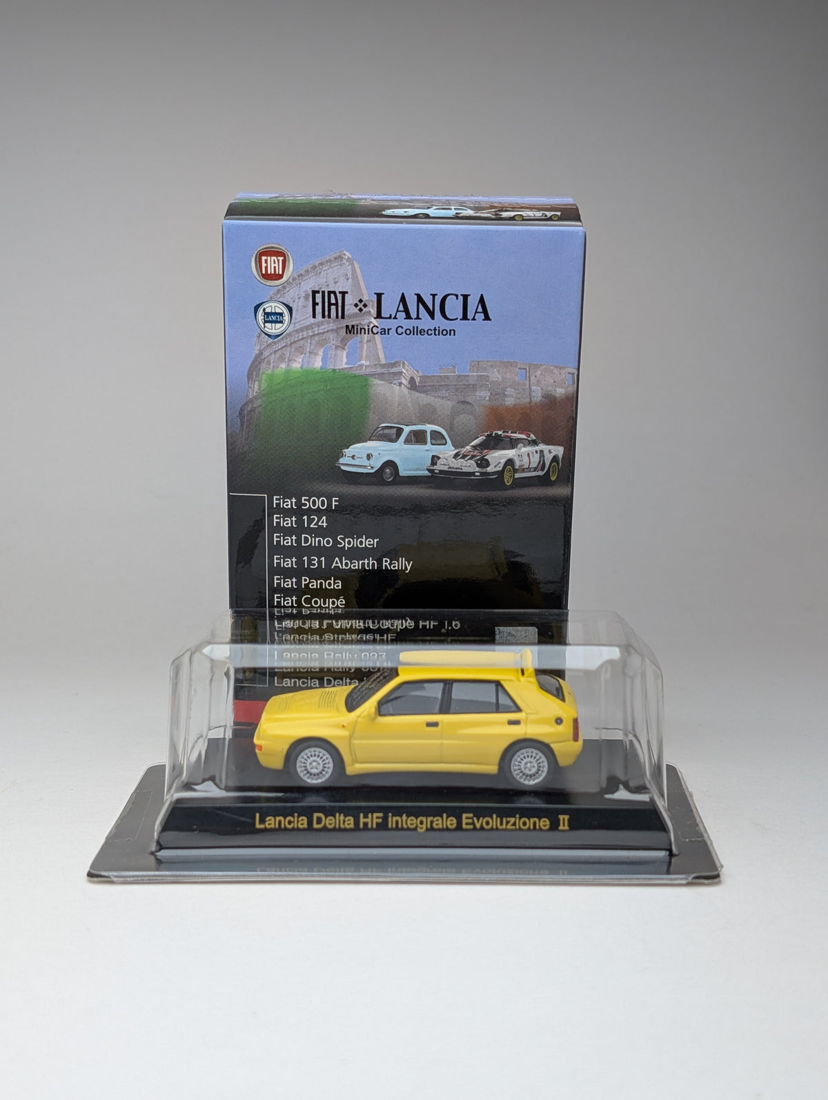 KYOSHO 1/64 Fiat x Lancia MiniCar Collection Lancia Delta HF integrale Evoluzione II (Yellow)